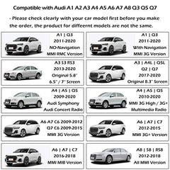 For Audi Wireless CarPlay Android Auto + Reverse Camera Retrofit Kit