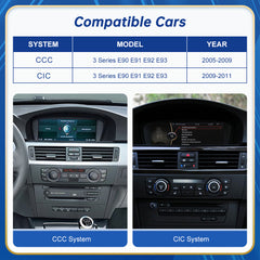 CarProKit 8.8" Wireless CarPlay Android Auto Retrofit Linux Touch Screen for BMW 3 Series E90 E91 E92 E93 with CCC CIC System 2005-2011