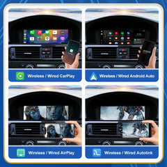 CarProKit 8.8" Wireless CarPlay Android Auto Retrofit Linux Touch Screen for BMW 3 Series E90 E91 E92 E93 with CCC CIC System 2005-2011