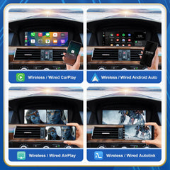 CarProKit 8.8" Wireless CarPlay Android Auto Retrofit Linux Touch Screen for BMW 5 Series E60 E61 with CCC CIC System 2005-2010