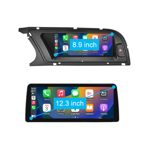CarProKit 8.9" 12.3" Wireless CarPlay Android Auto Retrofit Linux Touch Screen for Audi A4 Multimedia Symphony Concert Radio 2013-2015