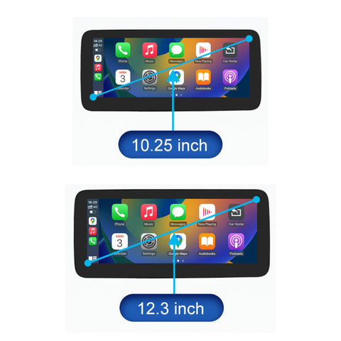CarProKit 10.25" 12.3" Wireless CarPlay Android Auto Retrofit Linux Touch Screen for Mercedes-Benz C Class W204 with NTG 4.0 System 2008-2010
