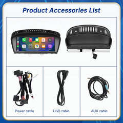CarProKit 8.8" Wireless CarPlay Android Auto Retrofit Linux Touch Screen for BMW 5 Series E60 E61 with CCC CIC System 2005-2010
