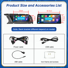 CarProKit 8.9" 12.3" Wireless CarPlay Android Auto Retrofit Linux Touch Screen for Audi A4 Multimedia Symphony Concert Radio 2013-2015