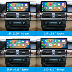 For BMW X5 X6 CCC CIC 2007-2013 Wireless CarPlay Android Auto Linux Touch Screen
