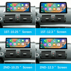 For BMW 1 Series E81 E82 E87 E88 2004-2012 Wireless CarPlay Android Auto Linux Touch Screen