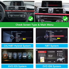 For BMW 3/4 Series NBT EVO 2012-2019 Wireless CarPlay Android Auto Linux Touch Screen