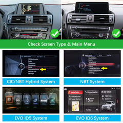 For BMW 1/2 Series NBT EVO 2012-2019 Wireless CarPlay Android Auto Linux Touch Screen