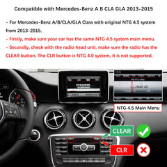 For Mercedes-Benz A/B/CLA/GLA NTG 4.5 2013-2015 Wireless CarPlay Android Auto Linux Touch Screen