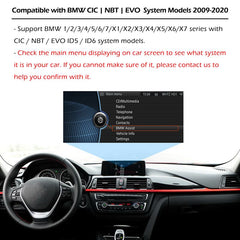 CarProKit Wireless CarPlay Android Auto Mirroring YouTube Nachrüstsatz für BMW 1/2/3/4/5/6/7 Serie X1 X3 X4 X5 X6 CIC/NBT-System 2009–2016 