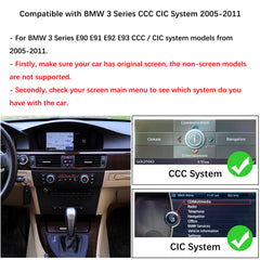 For BMW 3 Series CCC CIC 2005-2011 Wireless CarPlay Android Auto Linux Touch Screen