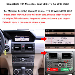 For Mercedes-Benz GLK NTG 4.0 2008-2012 Wireless CarPlay Android Auto Linux Touch Screen