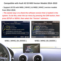 For Audi A3 Wireless CarPlay Android Auto Linux Touch Screen 2014-2019