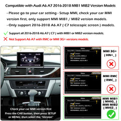 For Audi Wireless CarPlay Android Auto + Reverse Camera Retrofit Kit