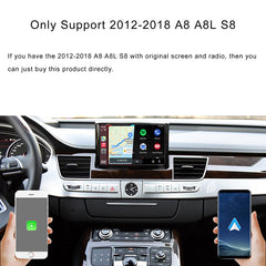 CarProKit for Audi A1 A3 A4 A5 A6 A7 A8 Q2 Q3 Q5 Q7 2010-2019 Wireless Apple CarPlay Android Auto Retrofit Kit + Front & Reverse Backup Camera