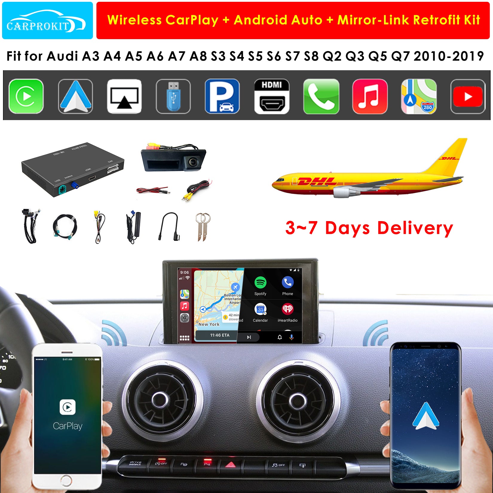 Road Top Audi CarPlay Kits – CarProKit Offical Store