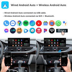 For Audi A6 A7 C7 Wireless CarPlay Android Auto Linux Touch Screen 2011-2015