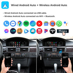 For BMW 3 Series CCC CIC 2005-2011 Wireless CarPlay Android Auto Linux Touch Screen