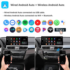 For BMW X1 F48 EVO ID5 ID6 2016-2022 Wireless CarPlay Android Auto Linux Touch Screen