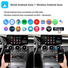 For Mercedes-Benz C/V/GLC Class NTG 5.0 2015-2019 Wireless CarPlay Android Auto Linux Touch Screen