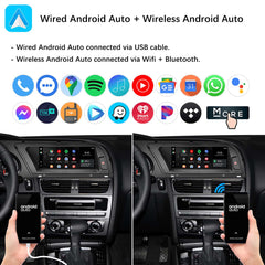 For Audi A4 Wireless CarPlay Android Auto Linux Touch Screen 2013-2015