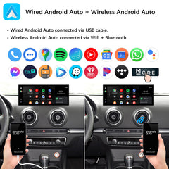 For Audi A3 Wireless CarPlay Android Auto Linux Touch Screen 2014-2019