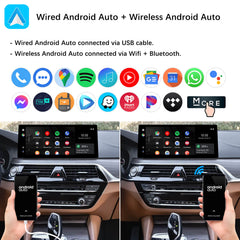For BMW 5 Series EVO ID5 ID6 2017-2020 Wireless CarPlay Android Auto Linux Touch Screen