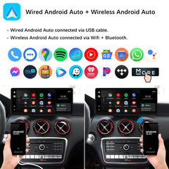For Mercedes-Benz A/B/CLA/GLA NTG 5.0 2016-2018 Wireless CarPlay Android Auto Linux Touch Screen