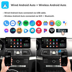 For Mercedes-Benz E Coupe NTG 4.0/4.5/4.7/5.0 2009-2016 Wireless CarPlay Android Auto Linux Touch Screen