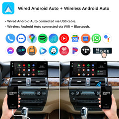 For BMW X5 X6 CCC CIC 2007-2013 Wireless CarPlay Android Auto Linux Touch Screen