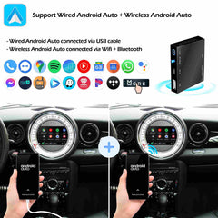 CarProKit 无线 CarPlay Android Auto AirPlay USB 镜像改装套件适用于 Mini Cooper F54 F55 F56 F57 R58 R59 R60 R61 带 CIC 系统 2010-2017 