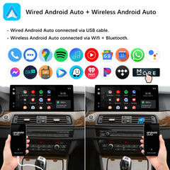 For BMW 5 Series CIC NBT 2011-2017 Wireless CarPlay Android Auto Linux Touch Screen