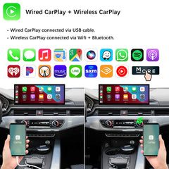 For Audi A4 A5 MIB2 Wireless CarPlay Android Auto Linux Touch Screen 2016-2019