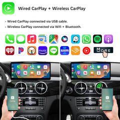 For Mercedes-Benz GLK NTG 4.5/4.7 2013-2015 Wireless CarPlay Android Auto Linux Touch Screen