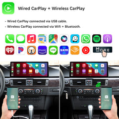 For BMW 3/5 Series CCC CIC Wireless CarPlay Android Auto 12.3" Linux Screen