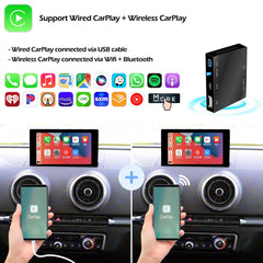 For Audi Wireless CarPlay Android Auto + Reverse Camera Retrofit Kit