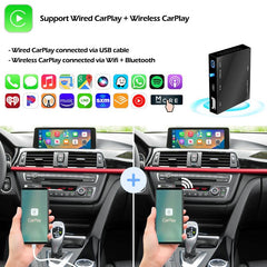 CarProKit Wireless CarPlay Android Auto Mirroring YouTube Nachrüstsatz für BMW 1/2/3/4/5/6/7 Serie X1 X3 X4 X5 X6 CIC/NBT-System 2009–2016 