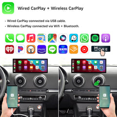 For Audi A3 Wireless CarPlay Android Auto Linux Touch Screen 2014-2019