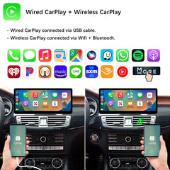 For Mercedes-Benz CLS NTG 4.0/4.5/4.7/5.0 2010-2018 Wireless CarPlay Android Auto Linux Touch Screen