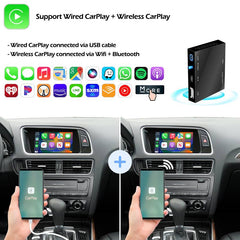 For Audi A4 A5 Q5 B8 MMI 3G Wireless CarPlay Android Auto Retrofit Kit