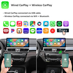 For BMW X1 F48 EVO ID5 ID6 2016-2022 Wireless CarPlay Android Auto Linux Touch Screen