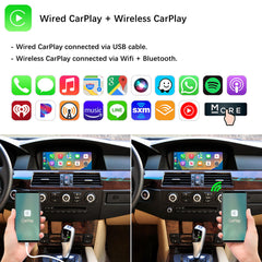 For BMW 5 Series CCC CIC 2005-2010 Wireless CarPlay Android Auto Linux Touch Screen