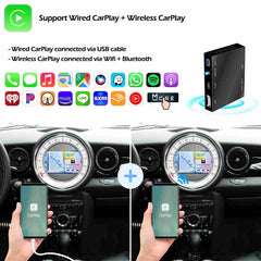 CarProKit 无线 CarPlay Android Auto AirPlay USB 镜像改装套件适用于 Mini Cooper F54 F55 F56 F57 R58 R59 R60 R61 带 CIC 系统 2010-2017 