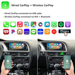 For Audi A5 Wireless CarPlay Android Auto Linux Touch Screen 2008-2016