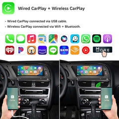 For Audi A4 Wireless CarPlay Android Auto Linux Touch Screen 2013-2015