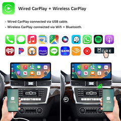 For Mercedes-Benz ML GL NTG 4.5/4.7 2012-2015 Wireless CarPlay Android Auto Linux Touch Screen