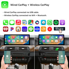 For BMW 5 Series CIC NBT 2011-2017 Wireless CarPlay Android Auto Linux Touch Screen
