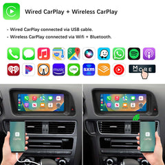 For Audi Q5 Wireless CarPlay Android Auto Linux Touch Screen 2009-2017