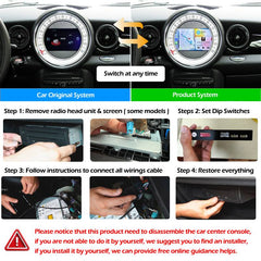 CarProKit 无线 CarPlay Android Auto AirPlay USB 镜像改装套件适用于 Mini Cooper F54 F55 F56 F57 R58 R59 R60 R61 带 CIC 系统 2010-2017 
