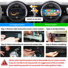 For MINI Cooper JCW NBT Wireless CarPlay Android Auto Retrofit Kit
